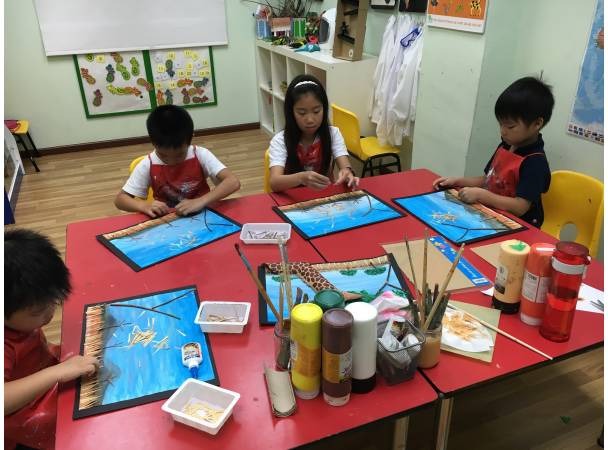 Busy fingers painting away!