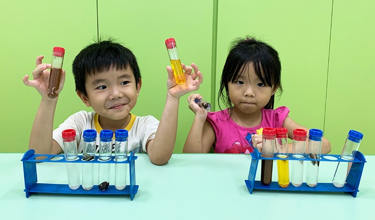 Experimenting which items are soluble and insoluble!